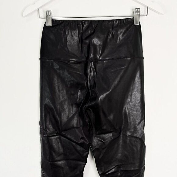 Aritzia Wilfred Free Daria Black High Waist Faux Leather Leggings - Picture 7 of 8